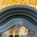 Vintage French Clock Cupboard in Blue