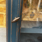 Vintage French Clock Cupboard in Blue
