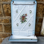 Vintage French Enamel Kitchen Utensil Rack