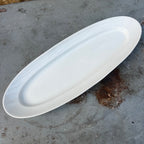 Vintage French Ceramic Oval Serving Platter
