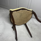 Pair of Antique French Carved Wooden Salon Chairs