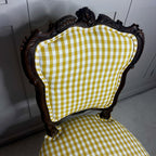Pair of Antique French Carved Wooden Salon Chairs