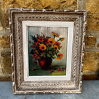 Vintage French Impressionist oil painting by J Vernon