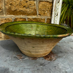 18th century French green-glazed terracotta Tian Bowl