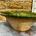 18th century French green-glazed terracotta Tian Bowl