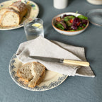 French Blue Linen Tablecloth - 140 x 250cm