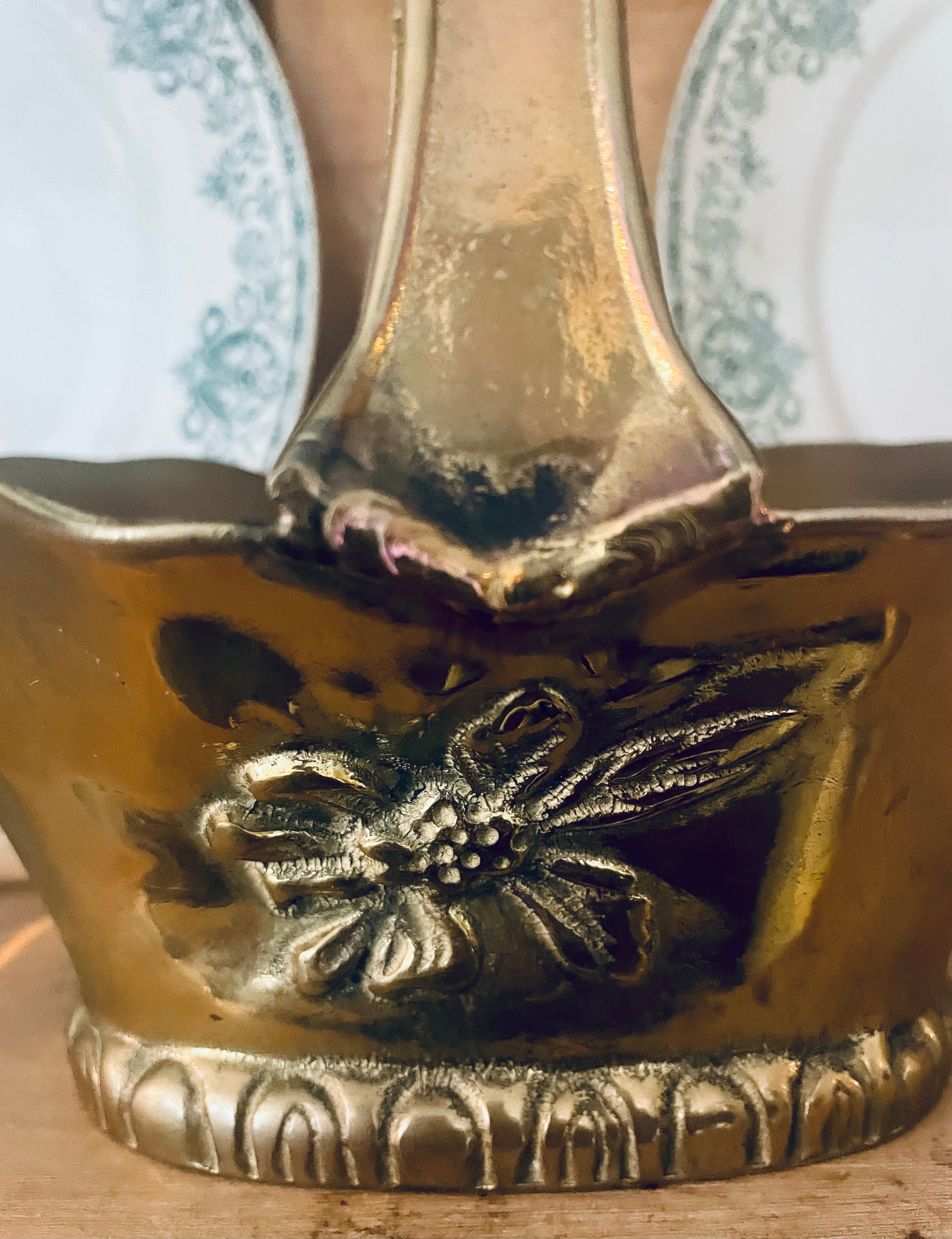 Brass decorative basket