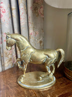 Solid brass horse