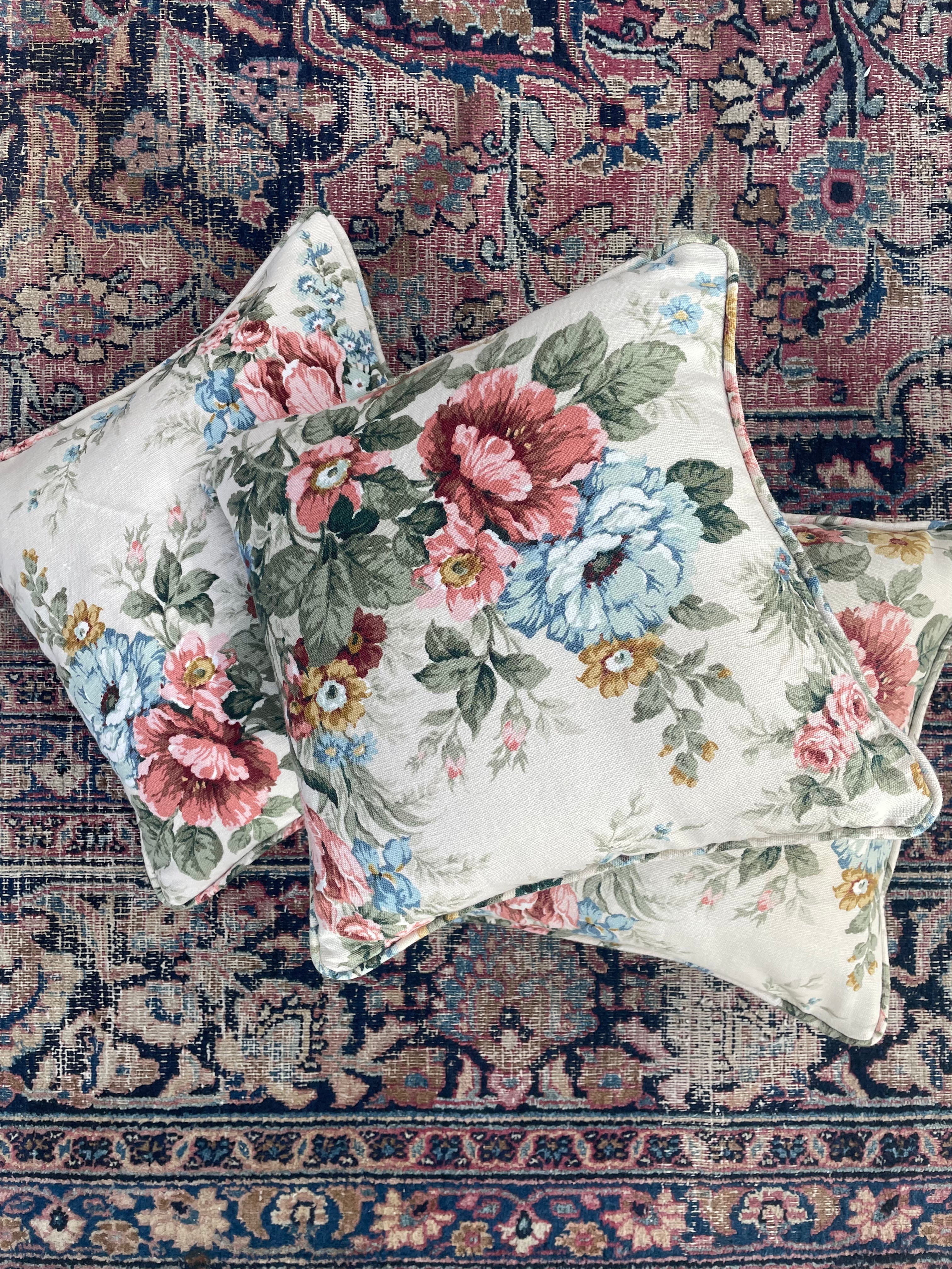 Vintage floral scatter cushion