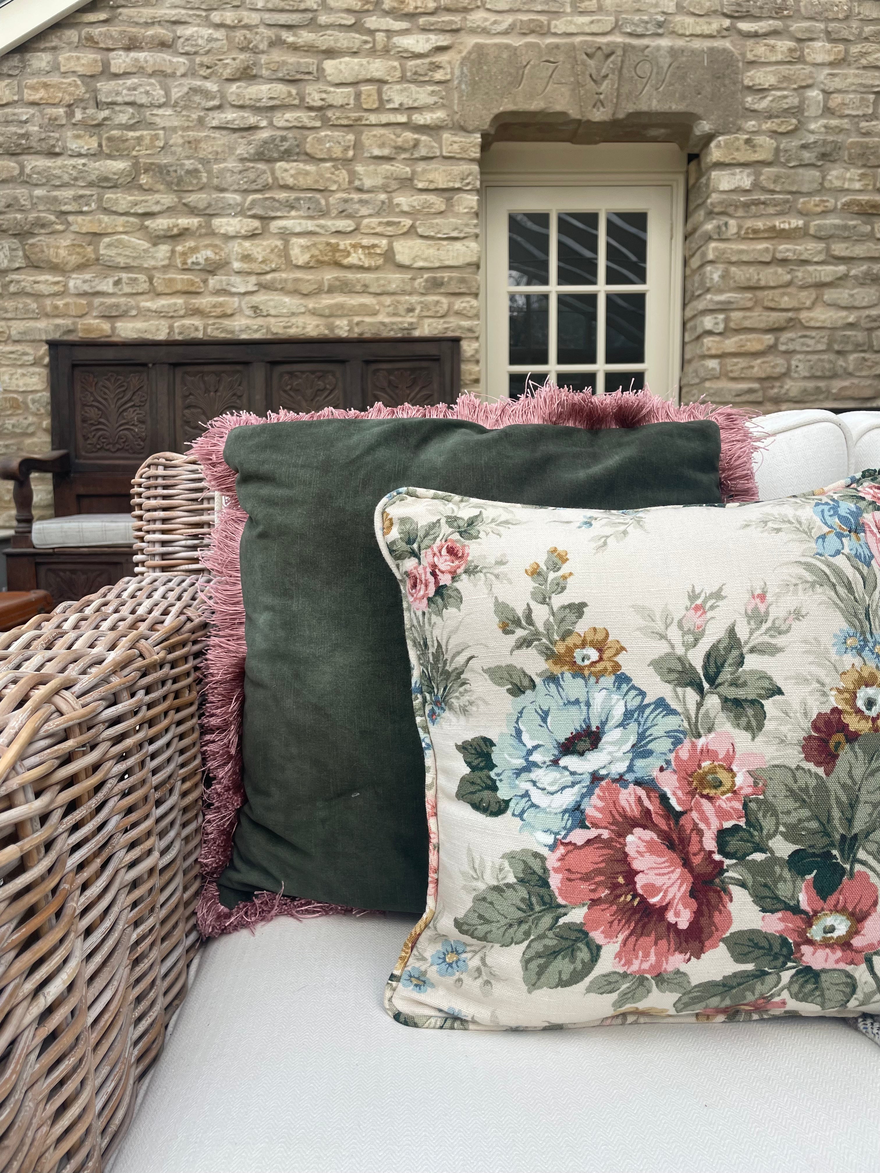 Vintage floral scatter cushion