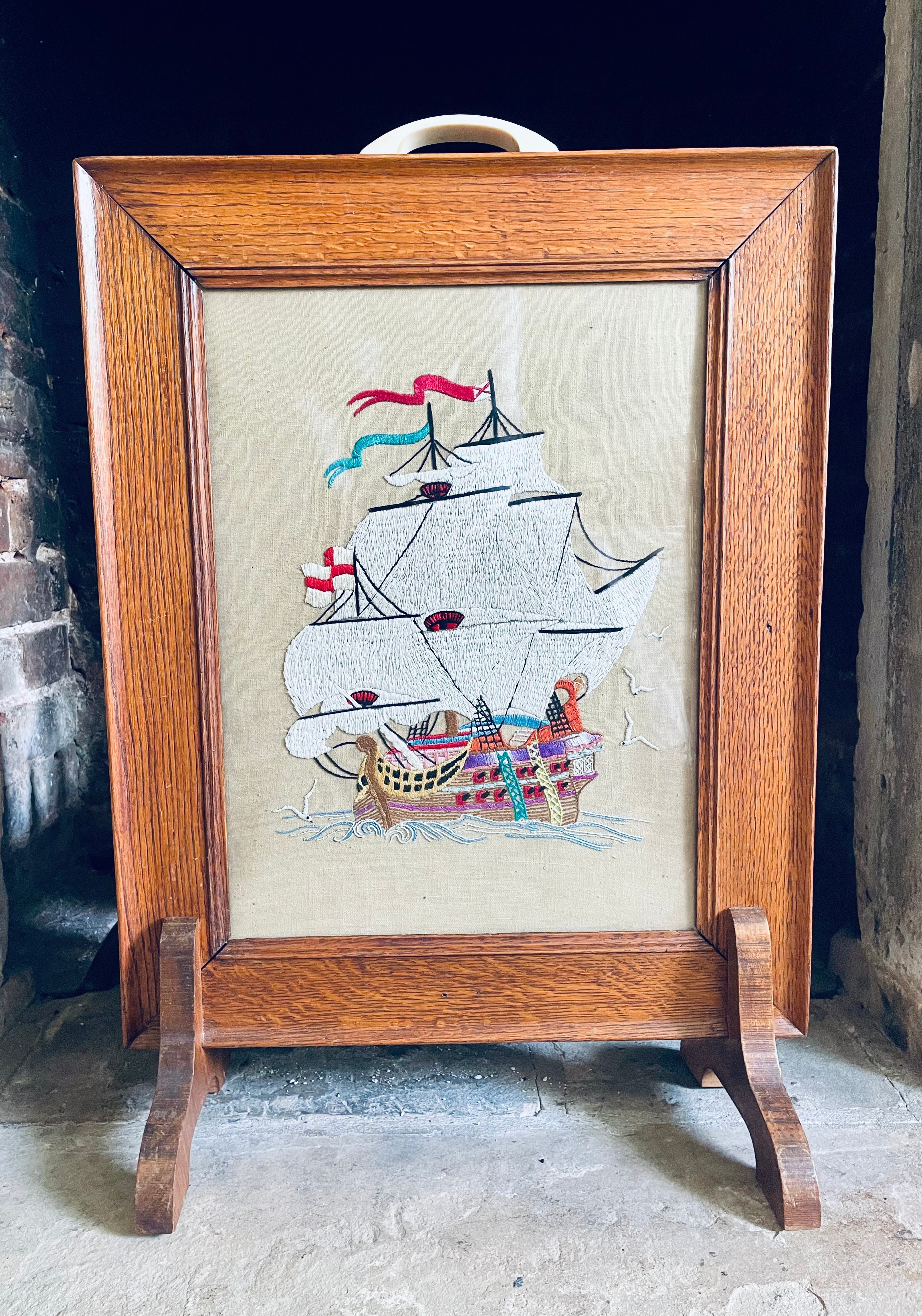 Vintage Fire Screen