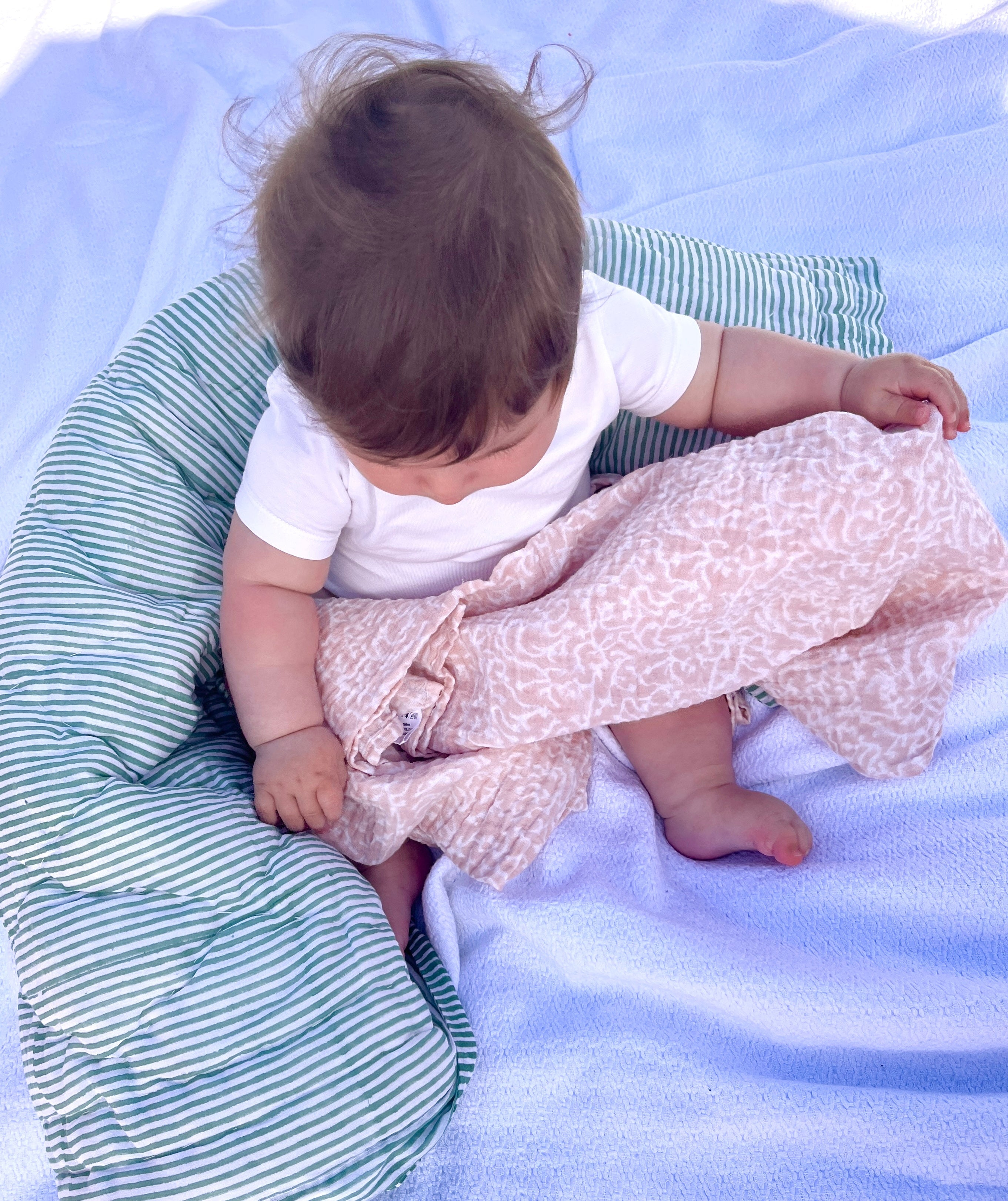 Coral Muslin Swaddle