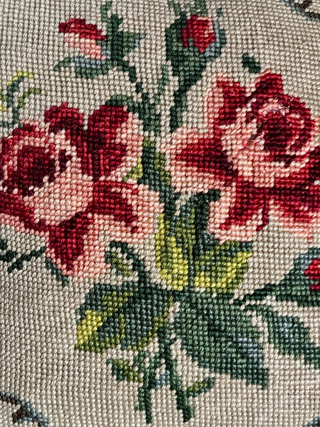 Needlepoint cushion