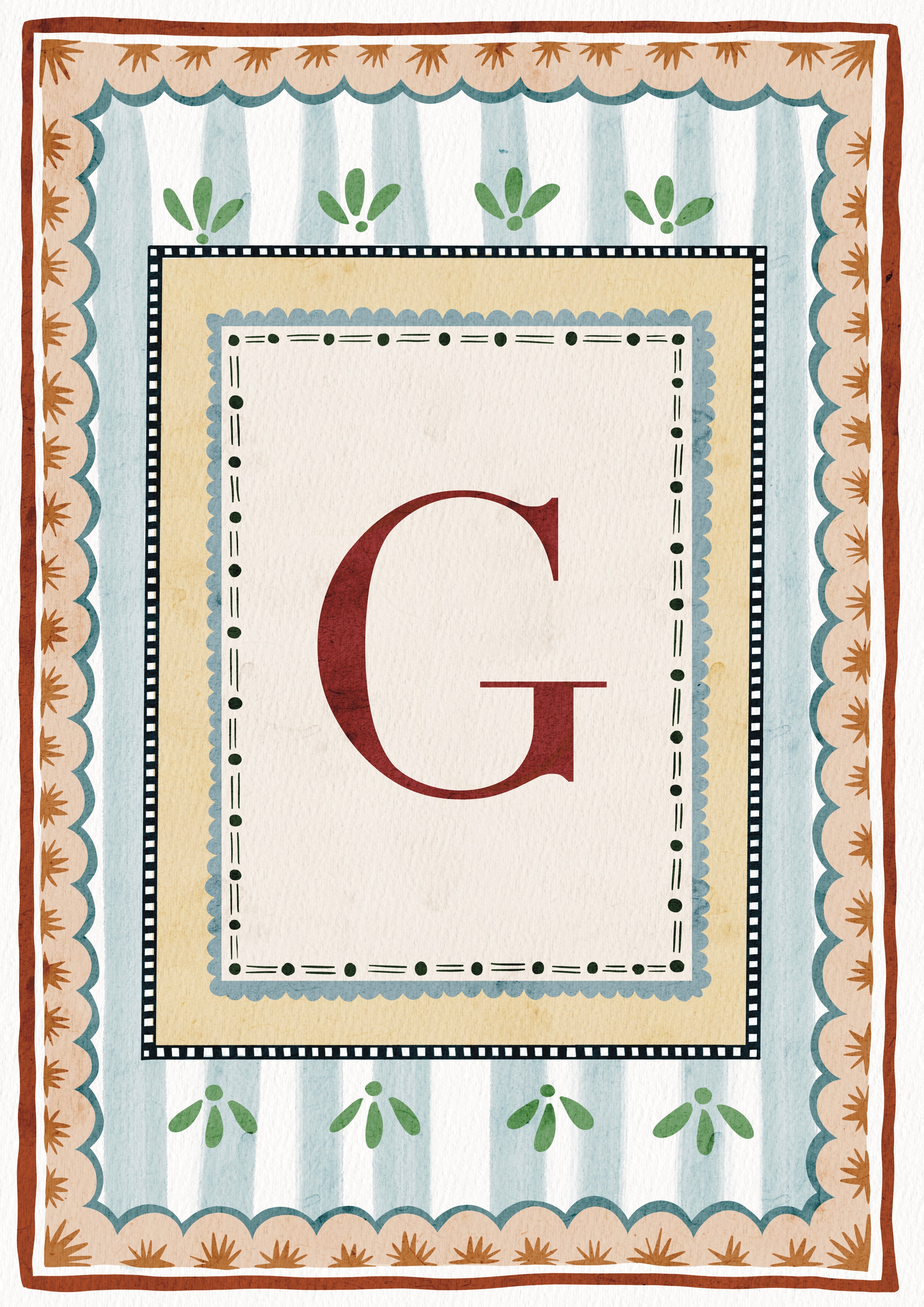 ALPHABET LETTERS ~ Blue / Red