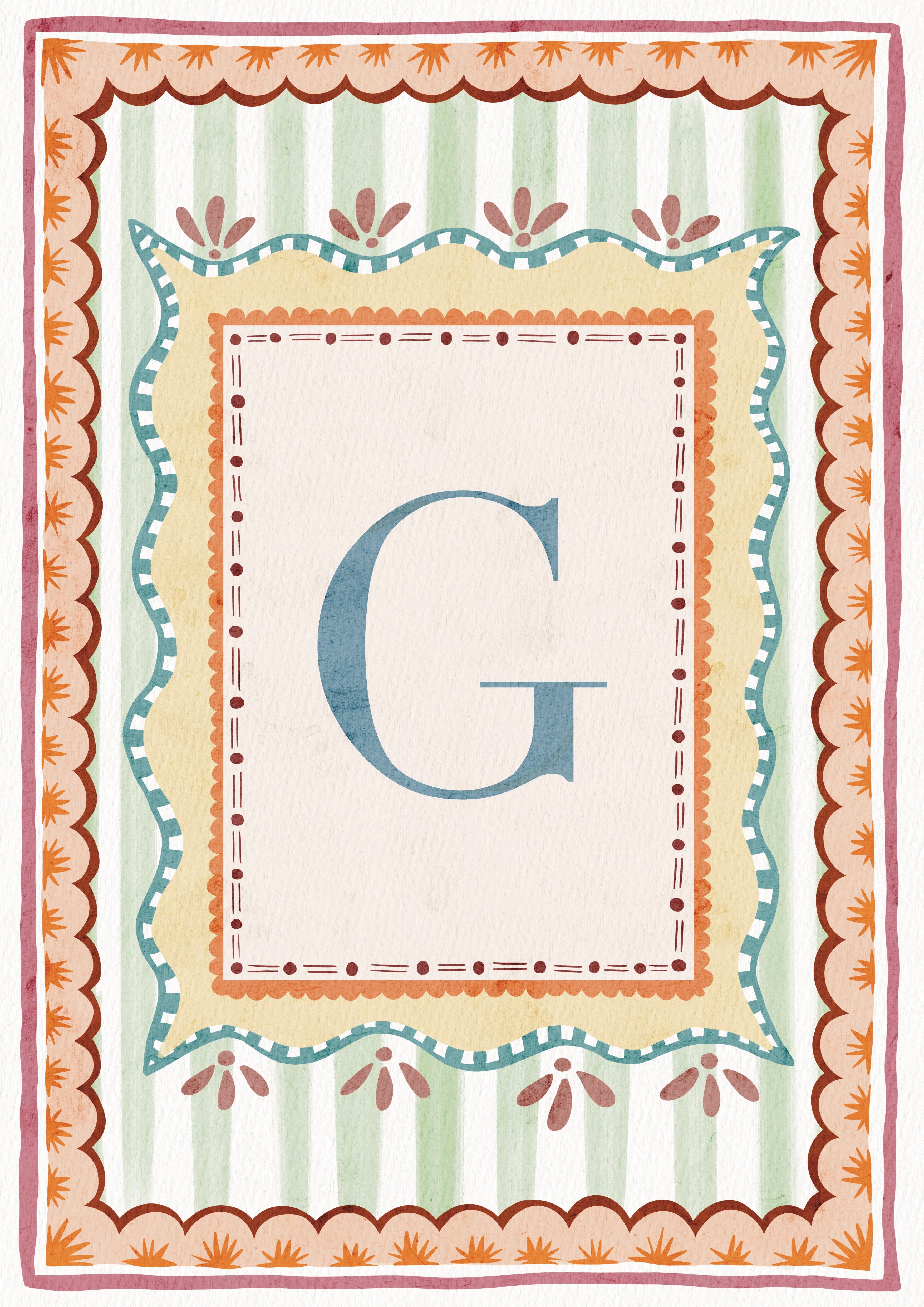 ALPHABET LETTERS ~ Blue / Pink / Green /