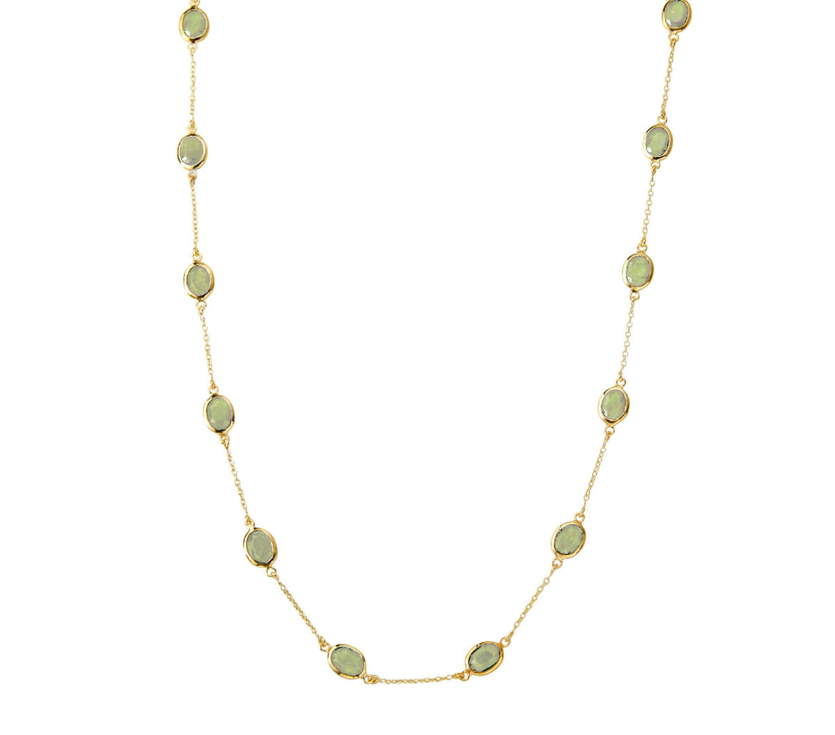 Marilyn Necklace in Gold with Peridot