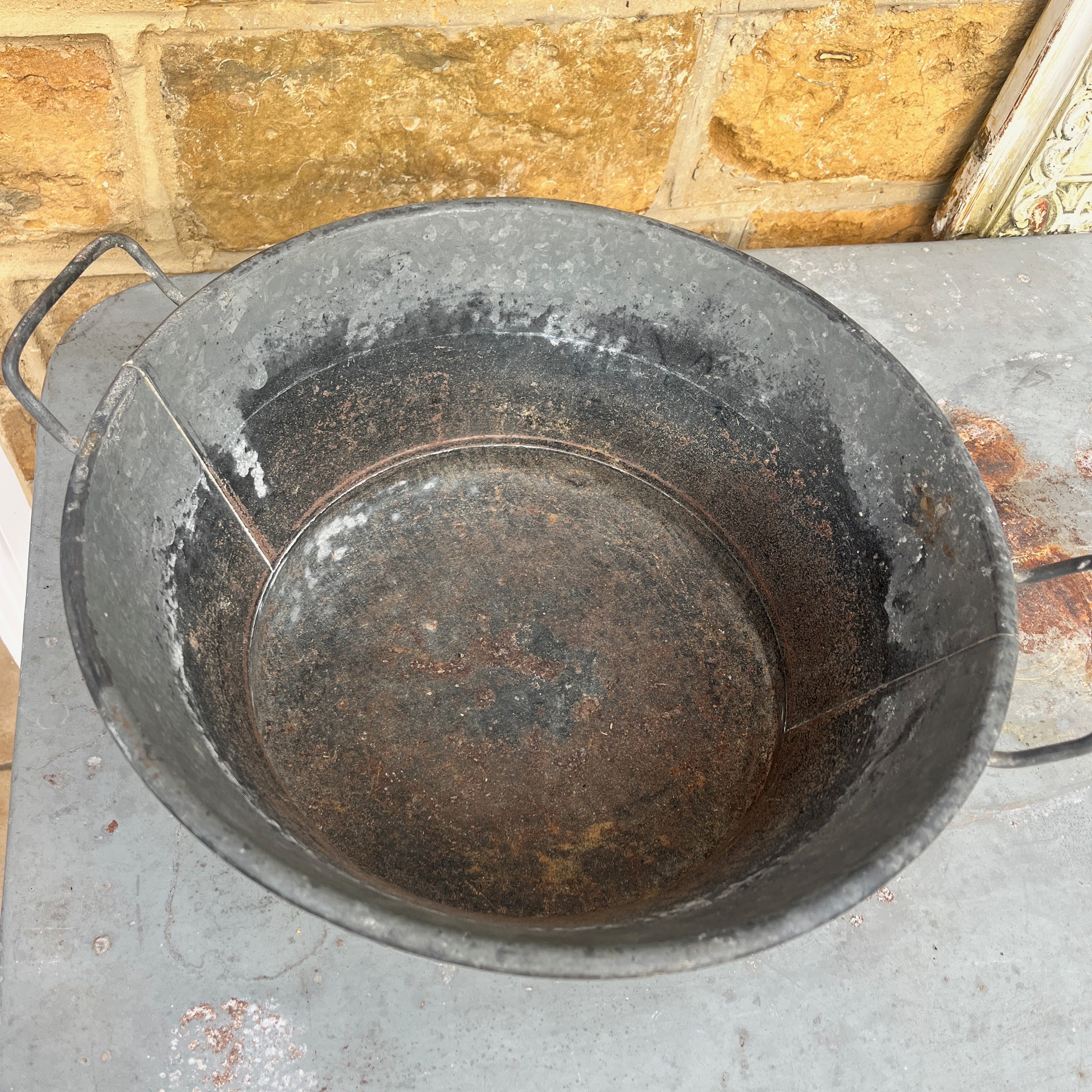 Vintage Galvanised Tub