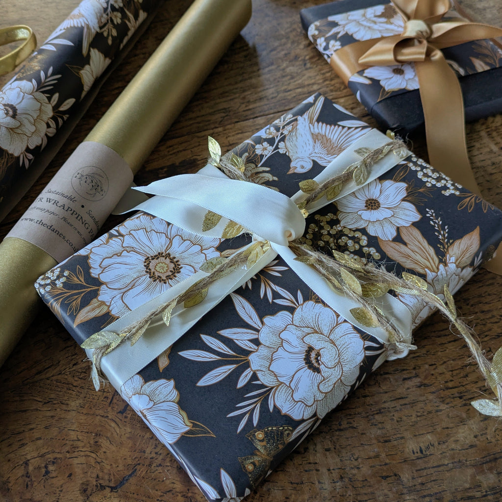 Gift Wrapping Paper - Autumn Floral | 3M Roll