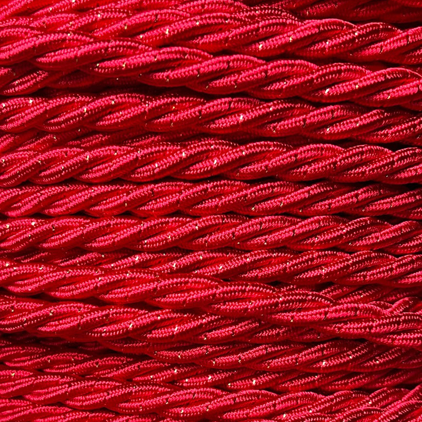 Gilded Crimson - Lola's Leads EU Fabric Extension Cable