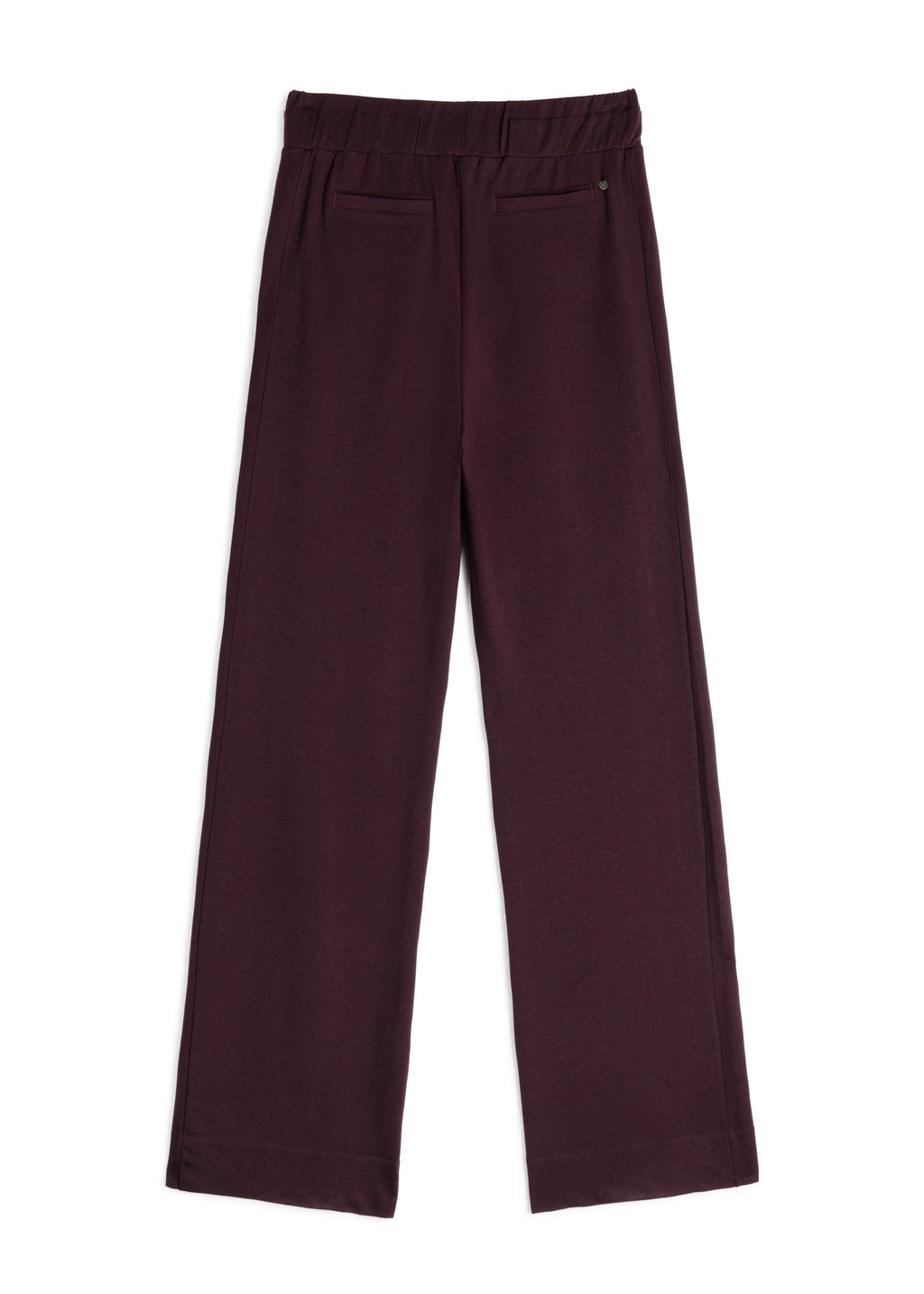 GODDESS wide leg trousers, burgundy
