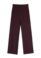 GODDESS wide leg trousers, burgundy