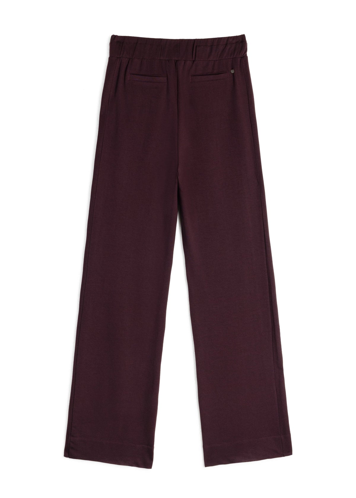 GODDESS wide leg trousers, burgundy