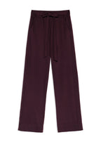 GODDESS wide leg trousers, burgundy