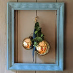 Gold Snowflake Etched Glass Bauble - 3 Sizes