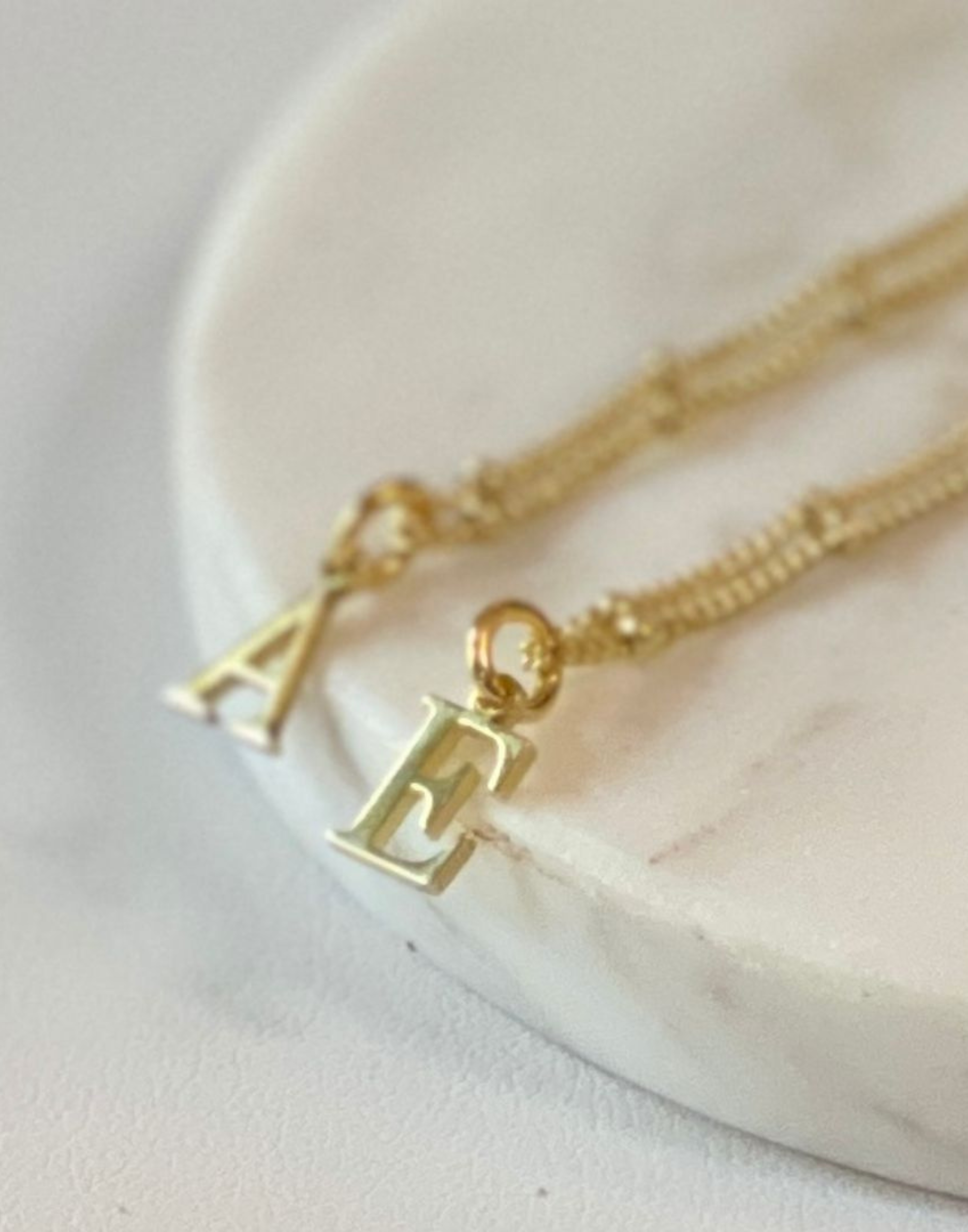 Gold Initial Necklace