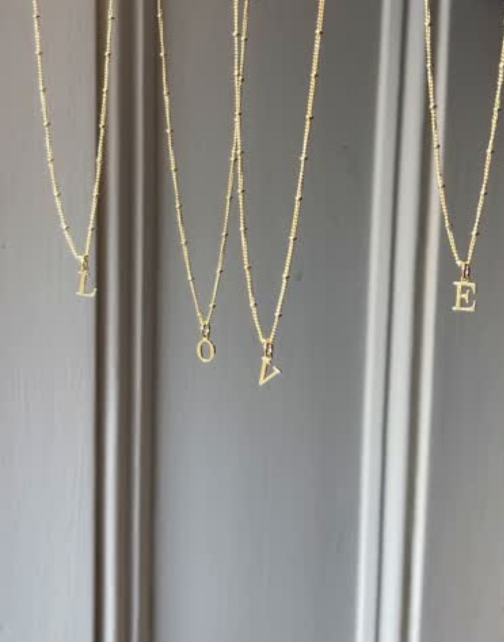 Gold Initial Necklace