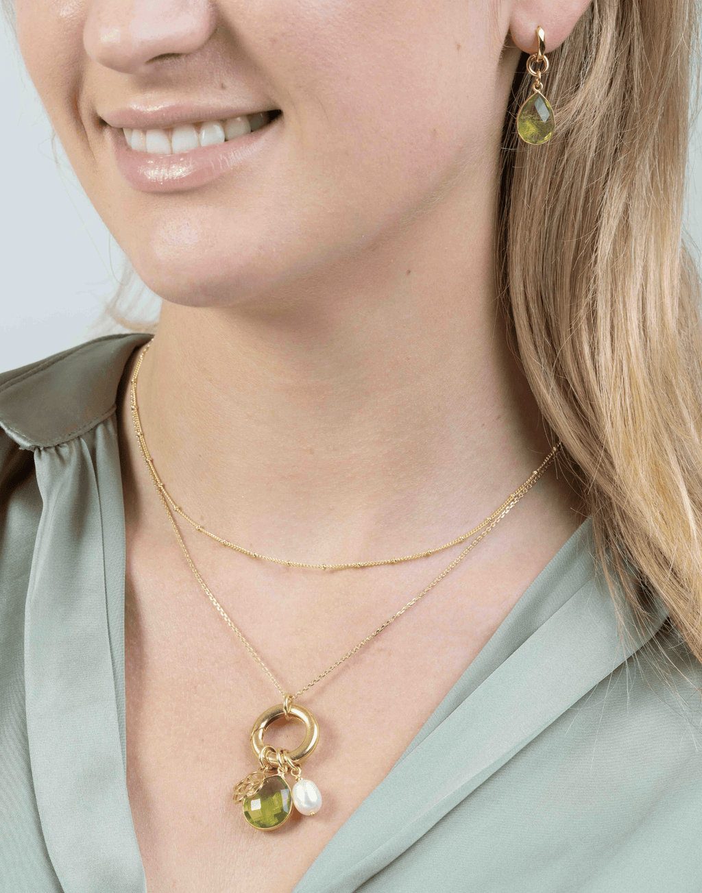 Gold Loop Adjustable  Necklace