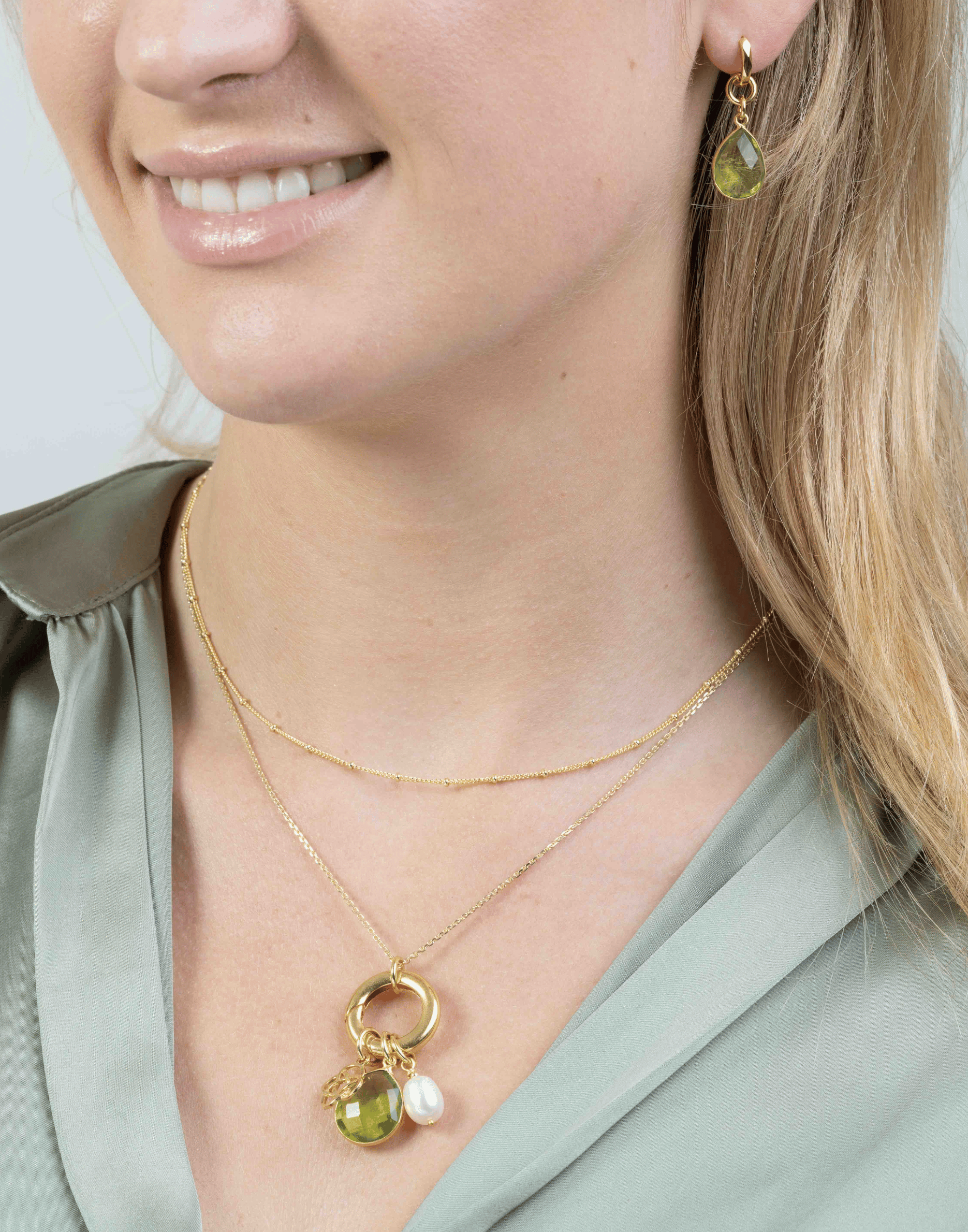 Gold Loop Adjustable  Necklace