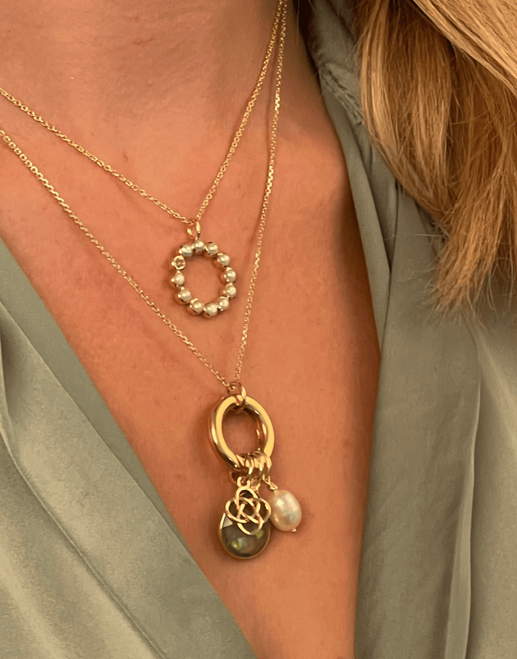 Gold Loop Adjustable  Necklace