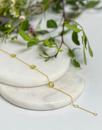 Gold Peridot Bracelet