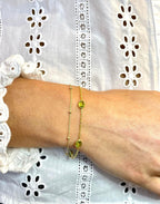 Gold Peridot Bracelet