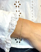 Gold Satellite Chain Bracelet