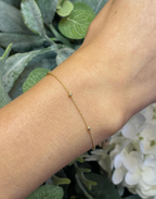 Gold Satellite Chain Bracelet