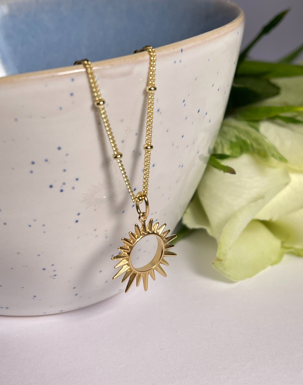 Gold Sunburst Necklace