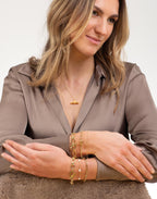 Gold T Bar Necklace