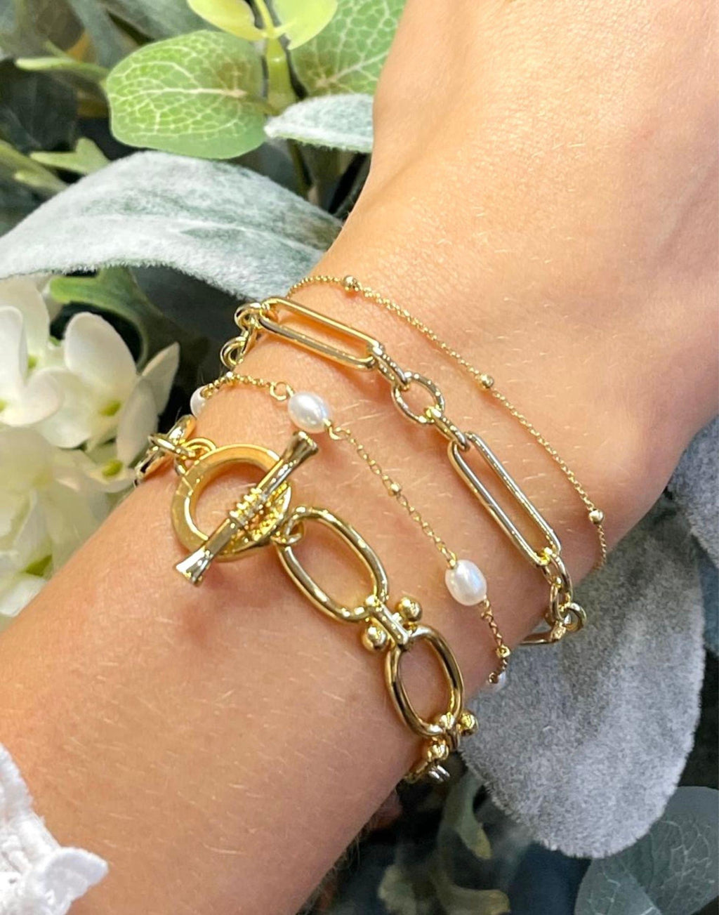 Clara Gold Link Bracelet