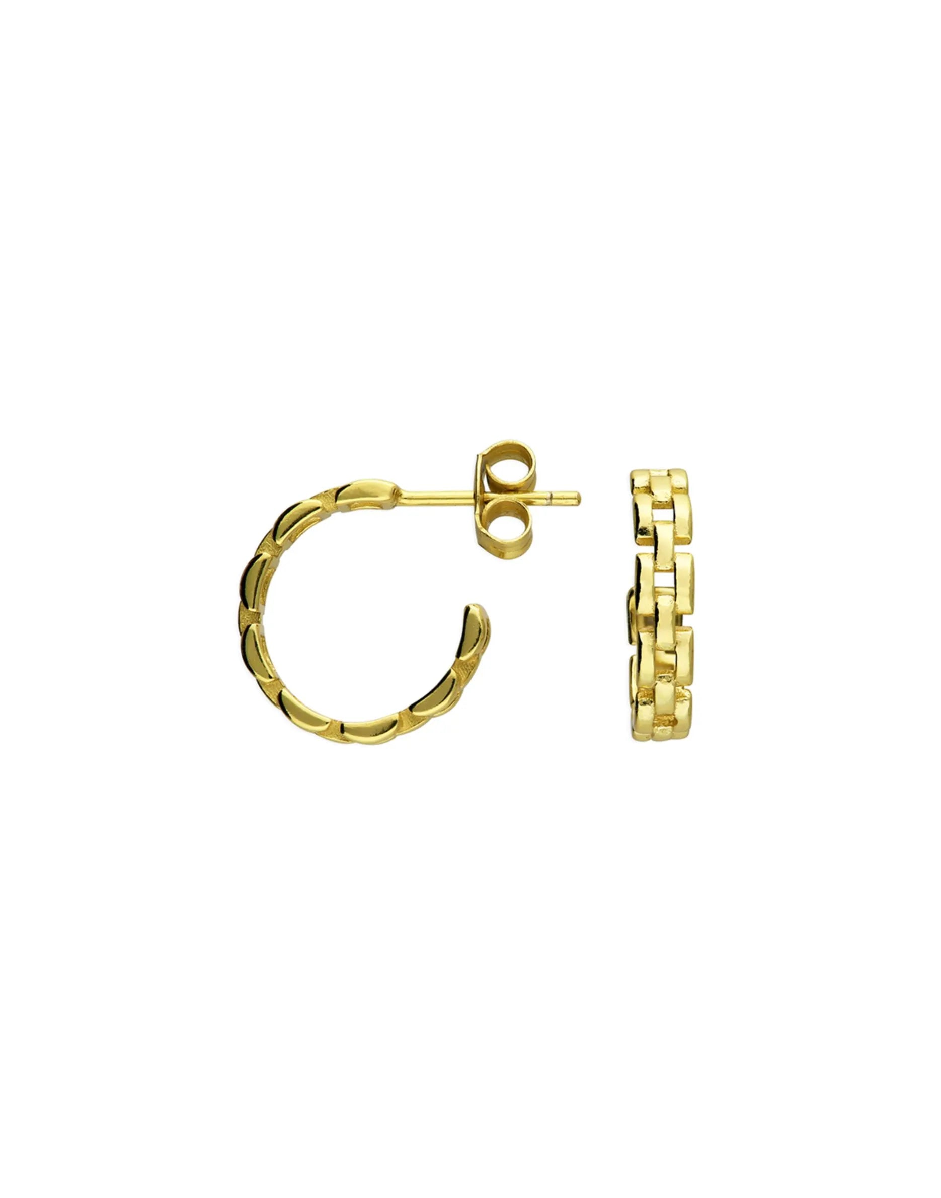 Gate Gold Hoop Earrings