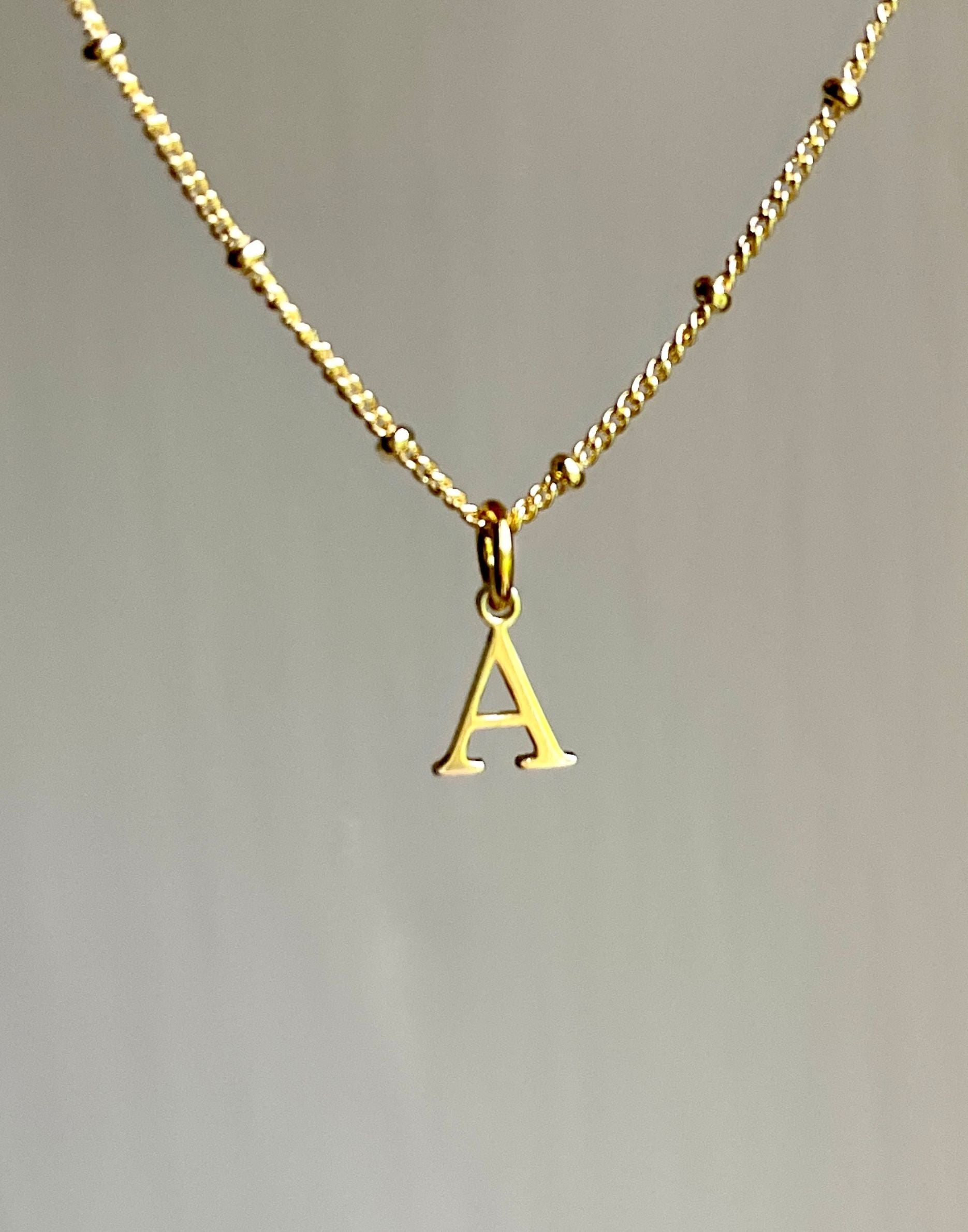 Gold Initial Necklace