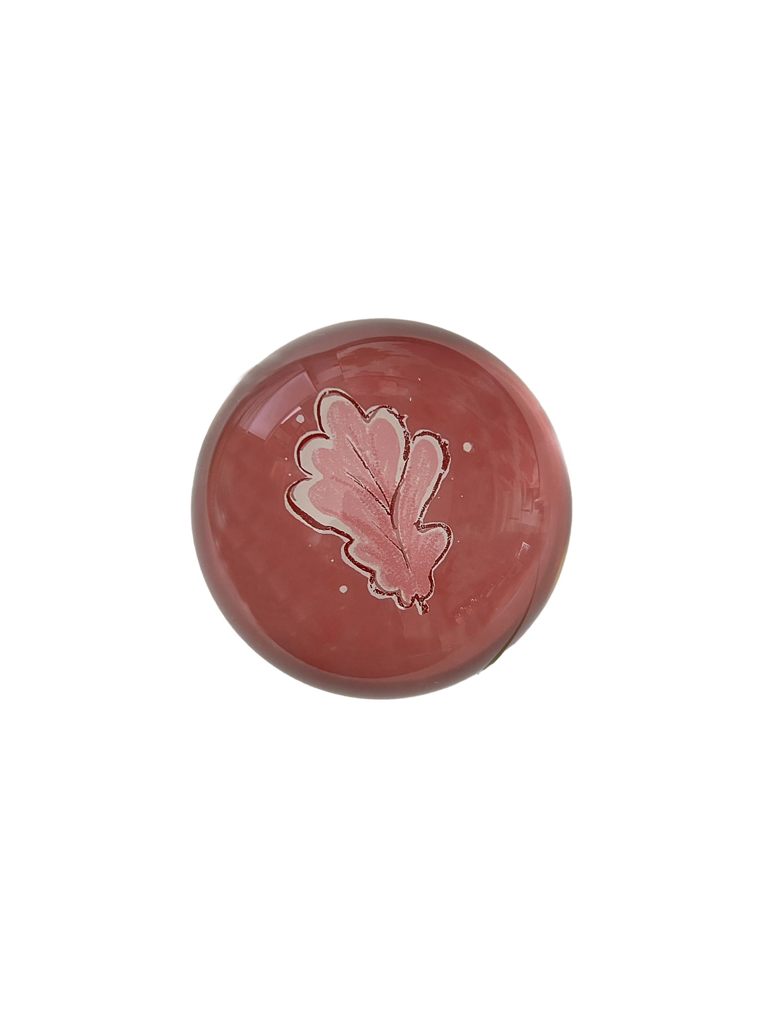 Decoupage Paperweight, Oak Leaf