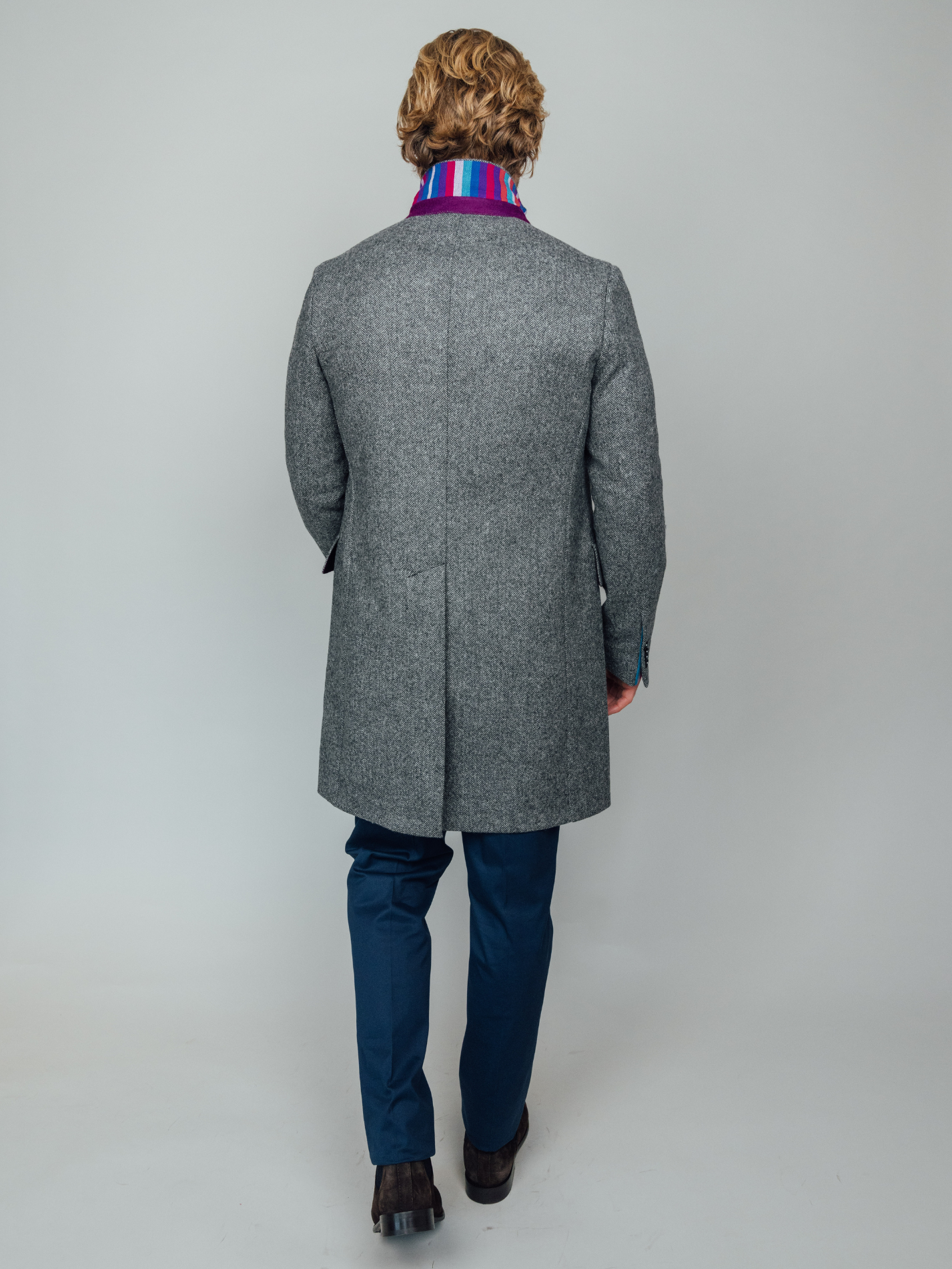 Charcoal-Grey Wool Overcoat