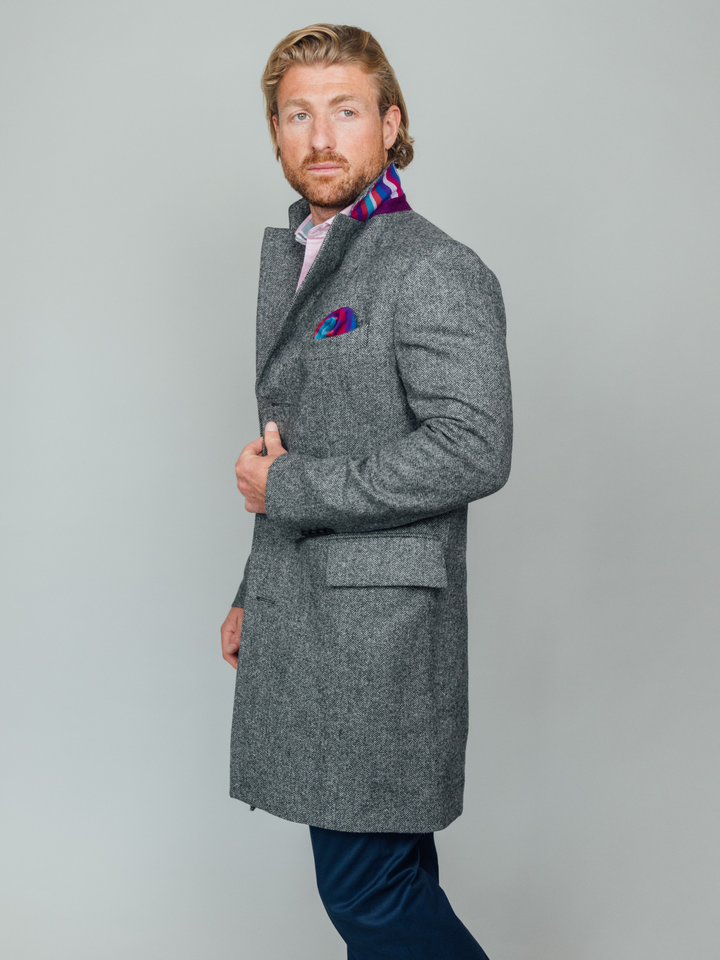 Charcoal-Grey Wool Overcoat