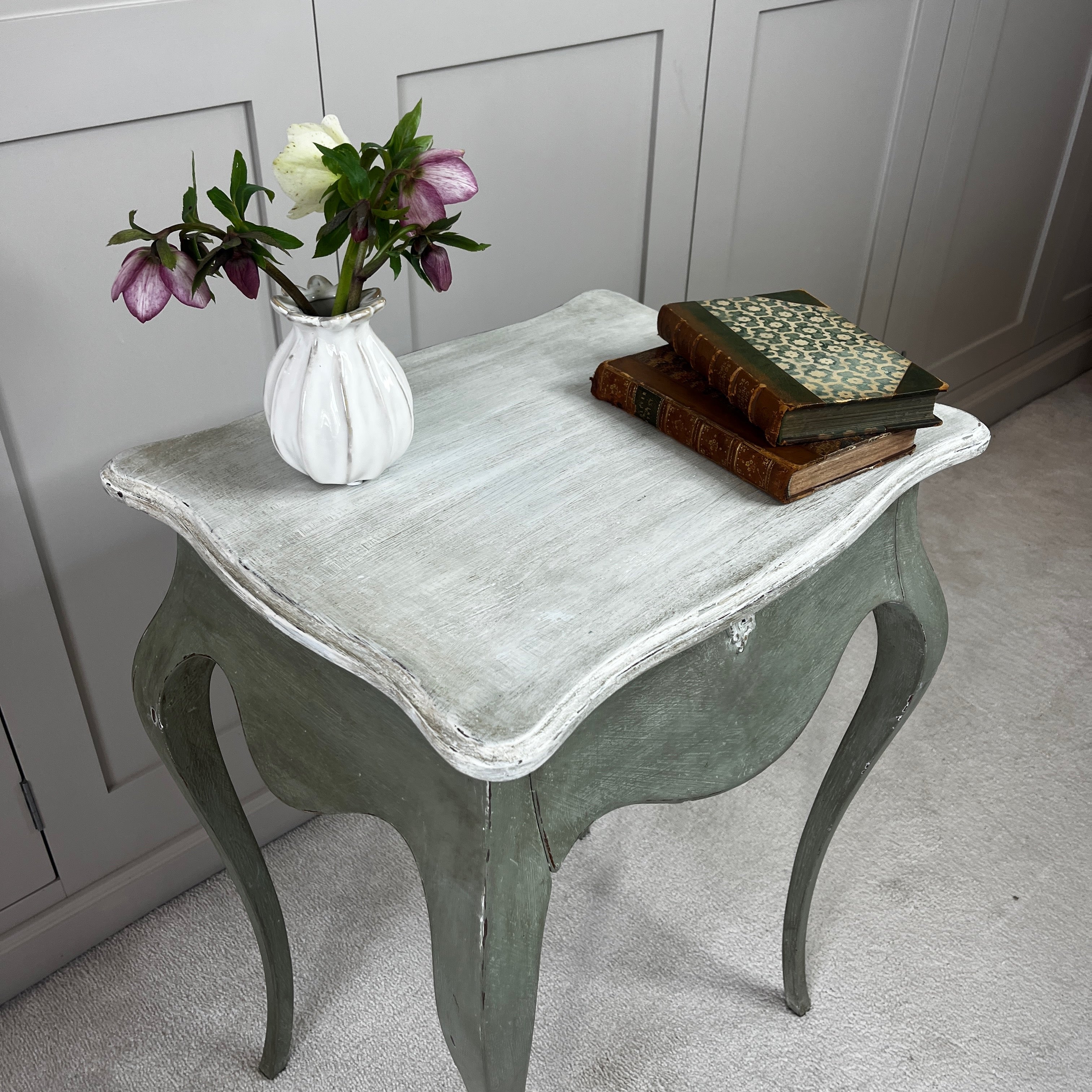 Vintage Gustavian Style Bedside Cabinet