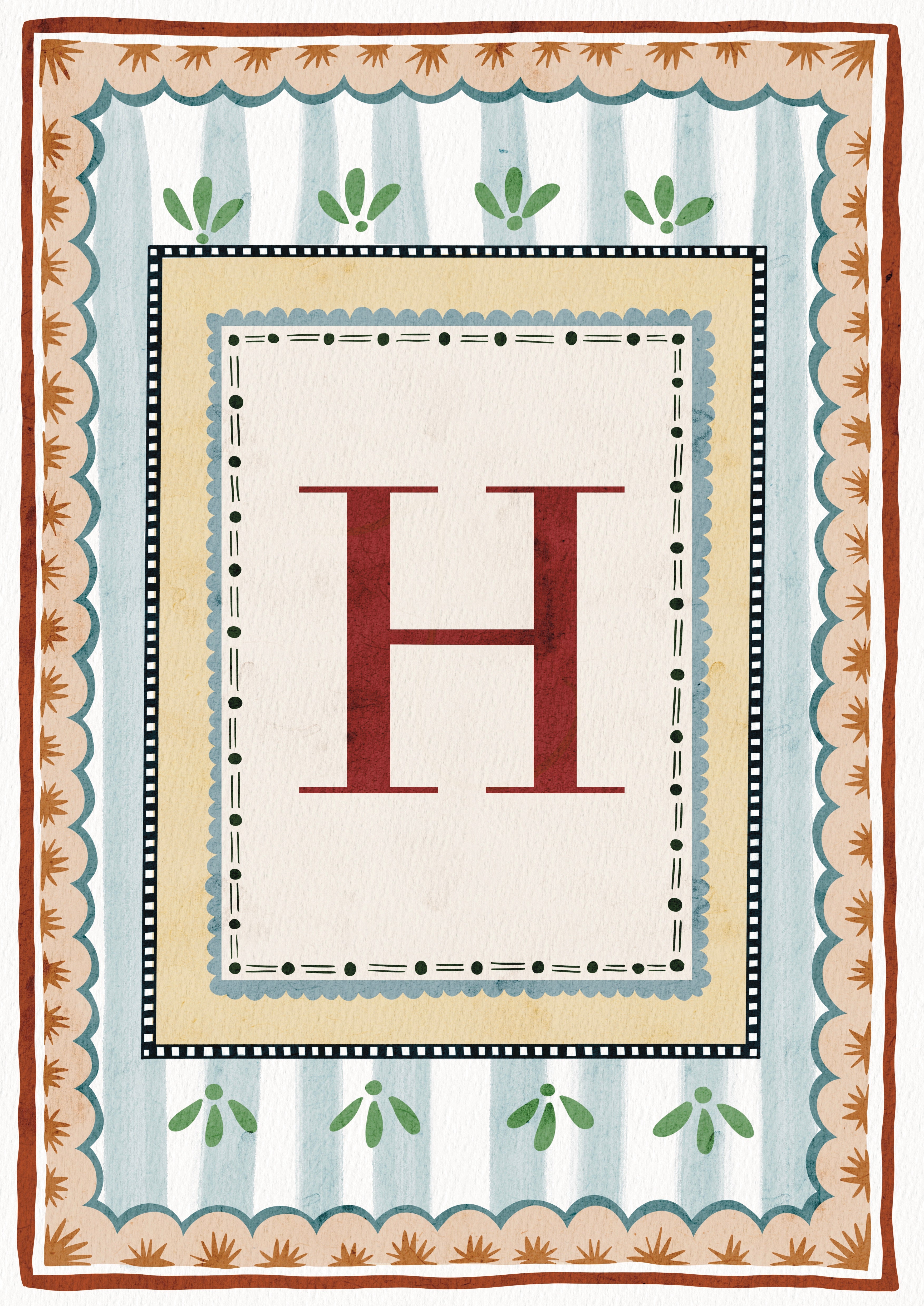 ALPHABET LETTERS ~ Blue / Red