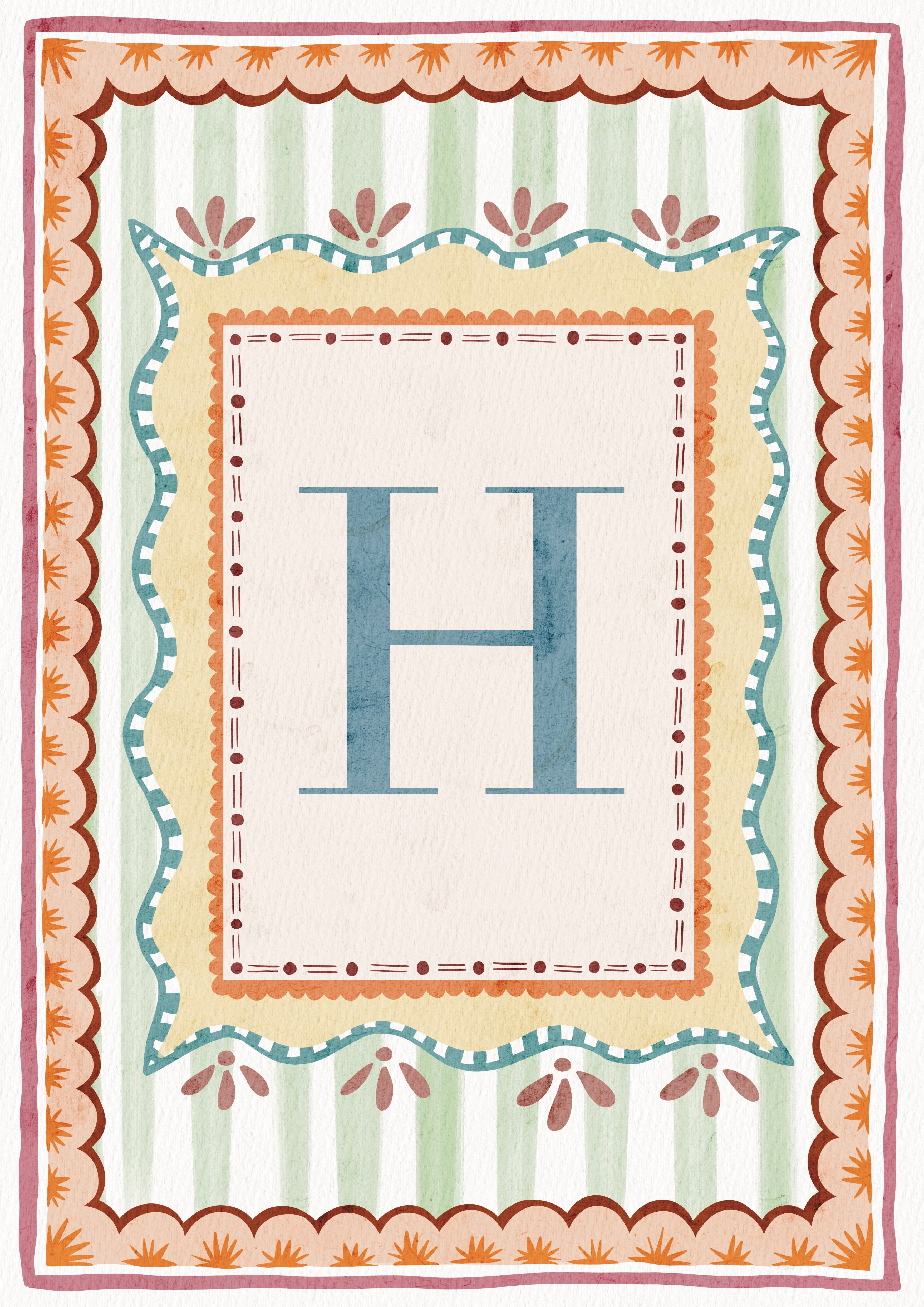 ALPHABET LETTERS ~ Blue / Pink / Green /