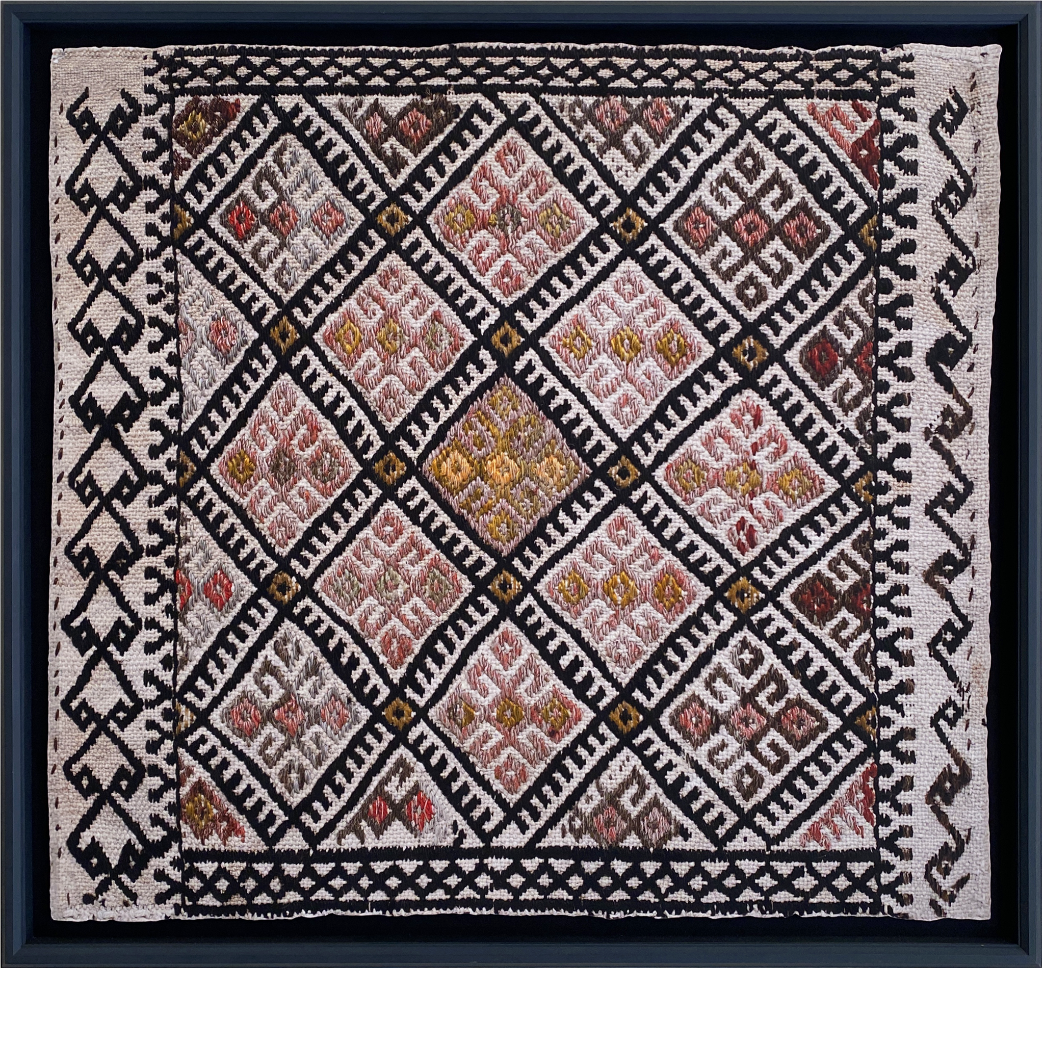 Hampton Framed Textile Print