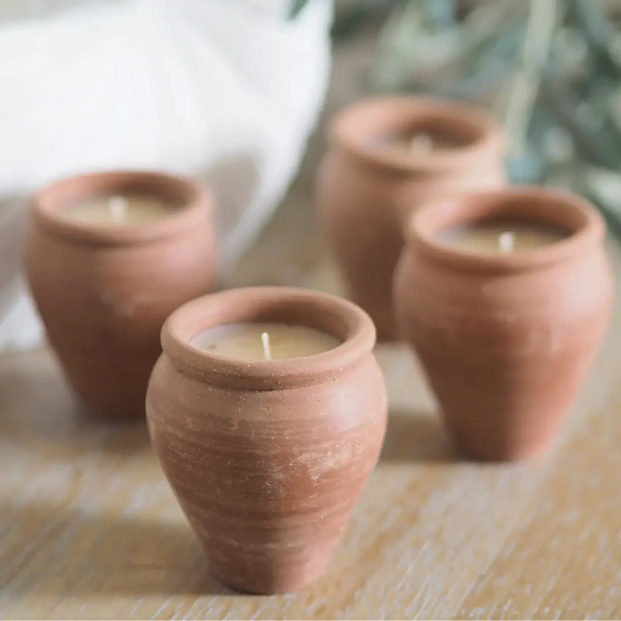 Handmade Terracotta Candles - Box of 4 | 20 Hour Burn Time